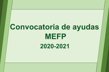 Convocatoria de ayudas MEFP 2020-2021